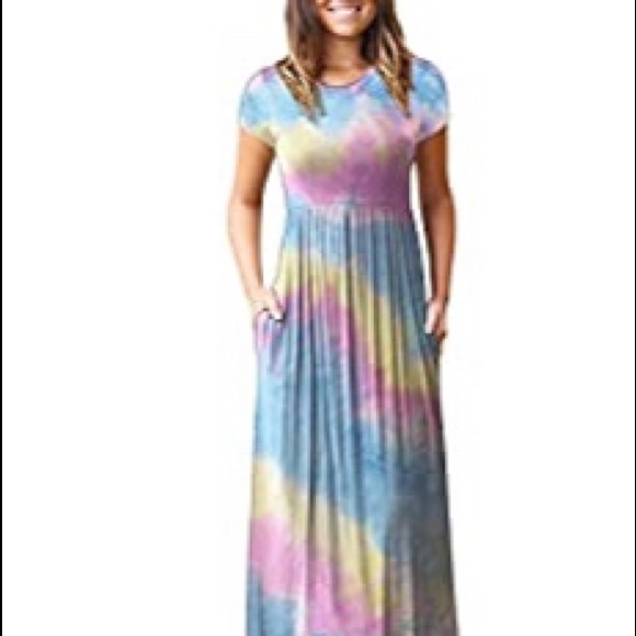 Dresses & Skirts - The dye maxi dress